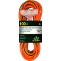 Gogreen GoGreen Power, 12/3 100' 3-Outlet Heavy Duty Extension Cord, GG-15200, Lighted End GG-15200